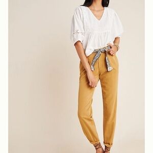 Anthropologie Mustard Pants